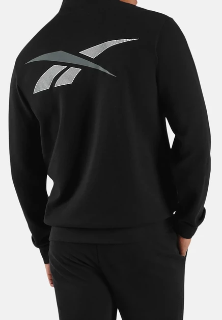 Мужская толстовка Reebok на молнии, черная