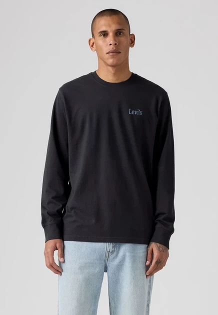 Мужской лонгслив Levi's GRAPHIC, кремовый с принтом