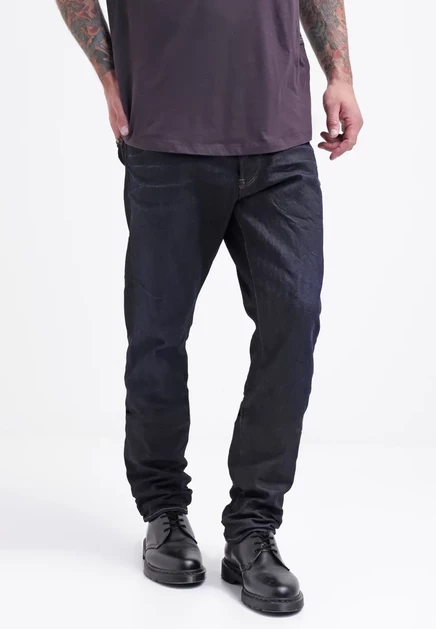 G-STAR STRAIGHT TAPERED - Jeans Tapered Fit - dark-blue denim dark-blue denim