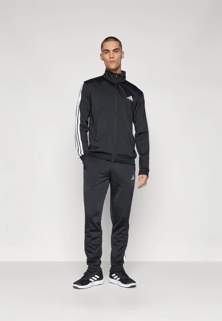 adidas Sportswear 3 STRIPES SET - Tracksuit - dark blue black