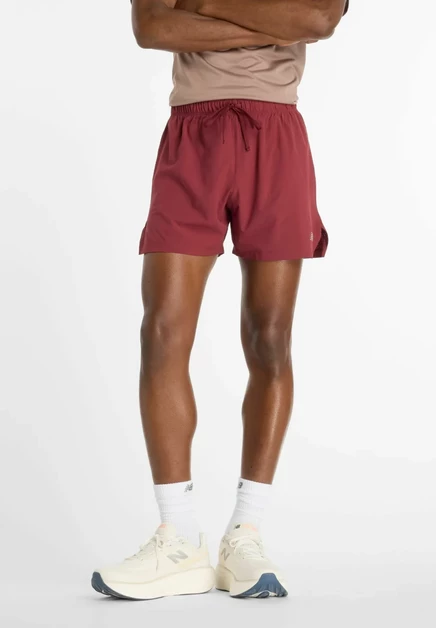 Мужские шорты New Balance RC Short 5″, бордовые