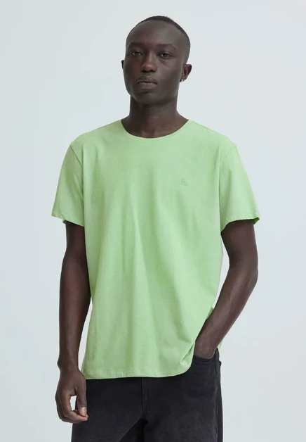 Blend BHDINTON CREW NECK - Basic T-shirt - crockery fair green