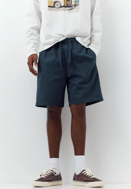 Мужские шорты Pull&Bear RUSTIC BERMUDA, темно-синие