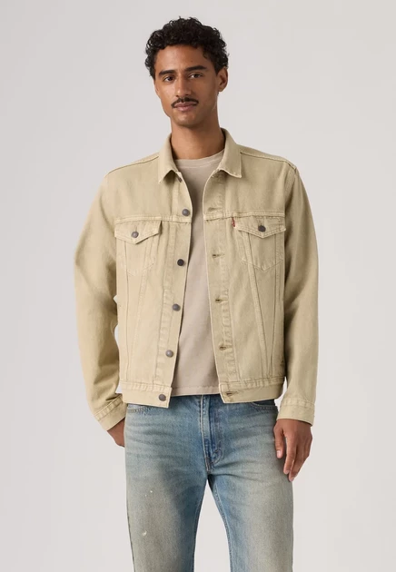 Мужская джинсовка Levi's Trucker, песочно-жёлтая