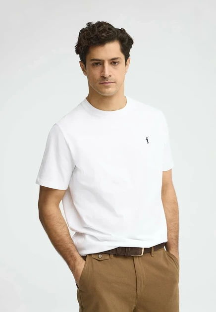 Мужская футболка Polo Club Rigby Go, серо-белая