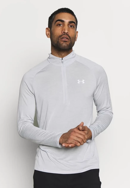 Мужской лонгслив Under Armour TECH, зеленый/черный