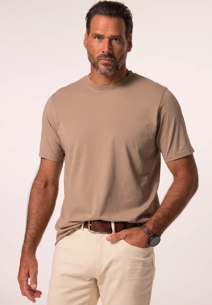 Мужская футболка JP1880 Aware Short Sleeve, светло-коричневая