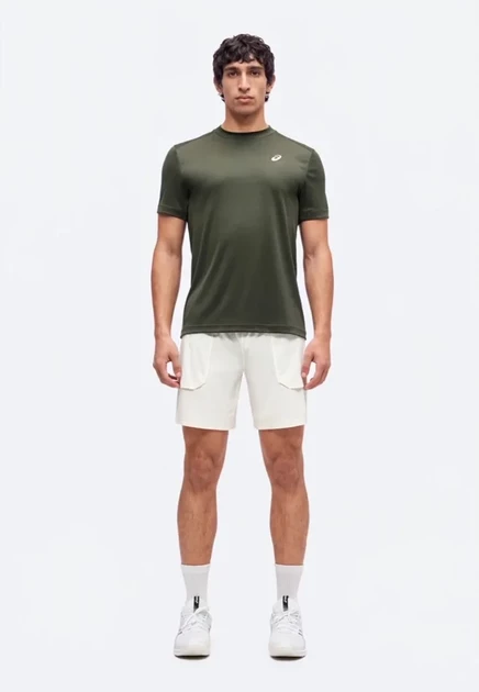 Мужская спортивная футболка Asics Court, бело-хаки