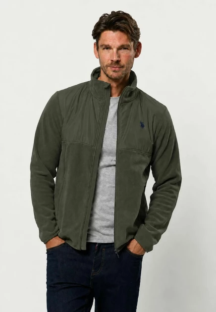 Мужская флиска U.S. Polo Assn. UMVitus, темно-зеленая