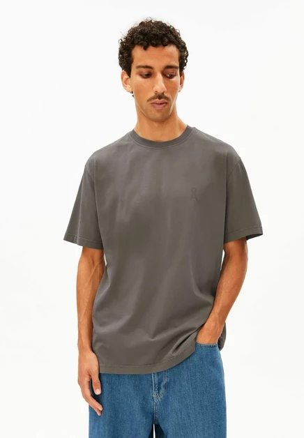 ARMEDANGELS ICONIC Å MAARKOS - Basic T-shirt - sand stone washed granit washed