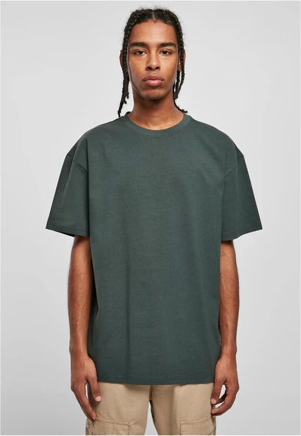 Urban Classics T-SHIRT HEAVY OVERSIZED - Basic T-shirt - amber bottlegreen