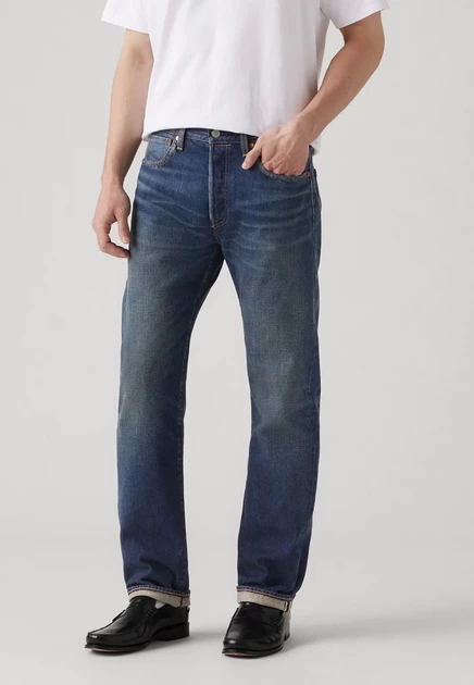 Мужские джинсы Levi's 501 Original прямого кроя, синие
