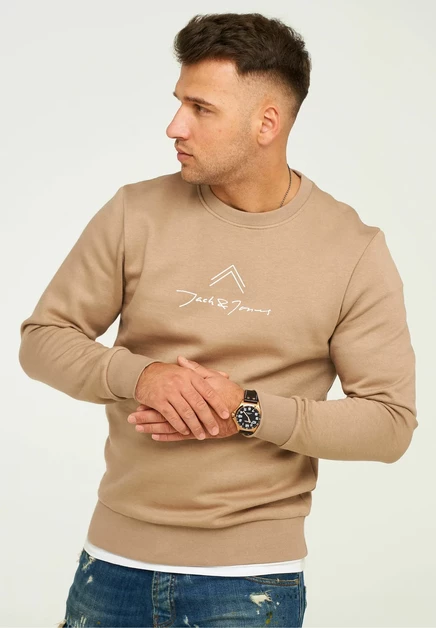 Мужской свитшот Jack & Jones Labo, бежевый