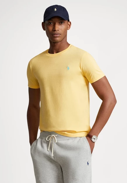 Мужская футболка Polo Ralph Lauren Slim Fit, желтая