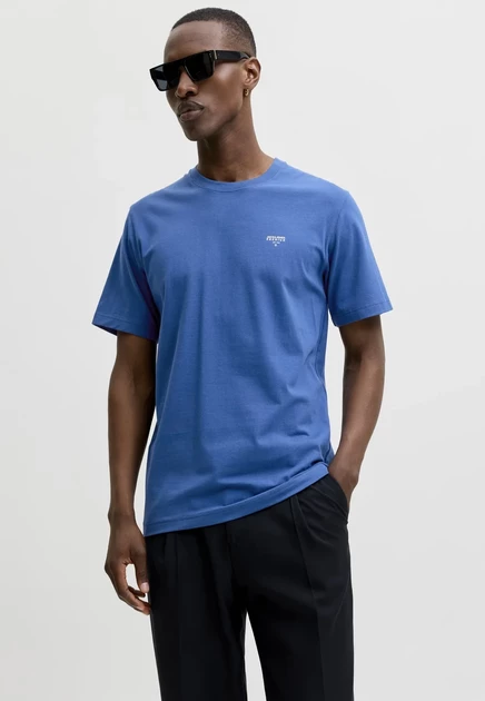 Мужская футболка Jack & Jones Premium JPRBLATYLER, серо-белая