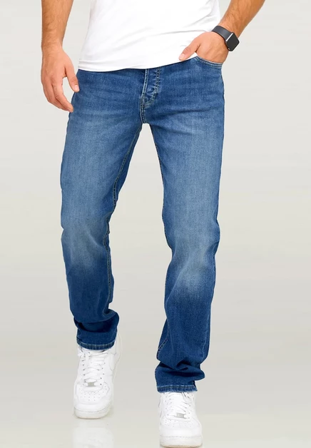 Мужские прямые джинсы JACK & JONES JJIMIKE, голубые