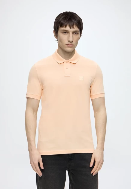 BOSS PASSENGER - Polo shirt - white light/pastel orange