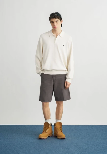 Мужское поло Carhartt WIP Madison, черно-белое