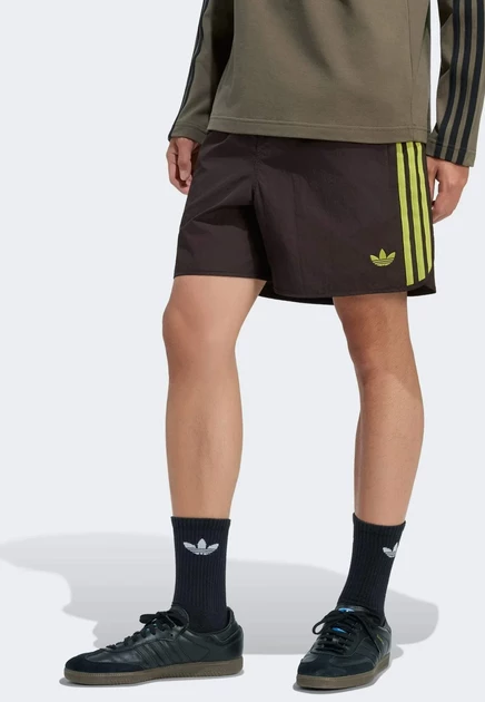 adidas Originals SPRINTER SHORT - Tracksuit bottoms - better scarlet aurora coffee   preloved lime