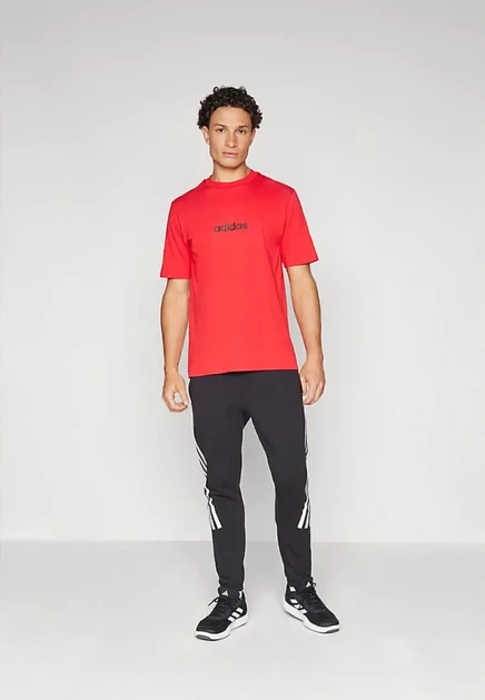 Мужская футболка adidas Linear, рубиново-черная