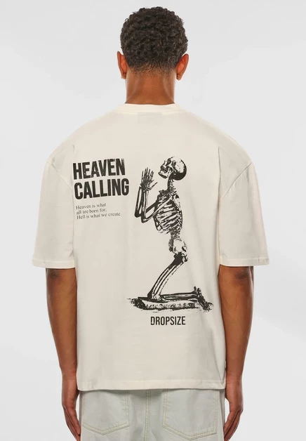 Мужская футболка Dropsize Print, кремовая