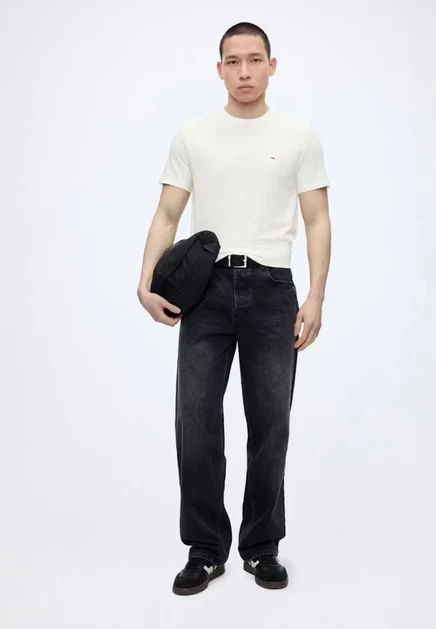 Мужские футболки Tommy Jeans SLIM, 2 шт., белые/сиреневые