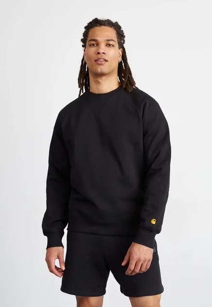 Carhartt WIP CHASE - Sweatshirt - dark navy/gold-coloured black/gold