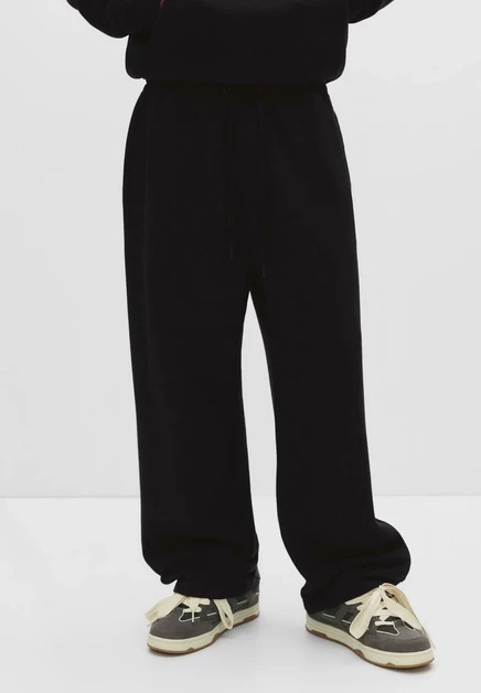Мужские джоггеры Pull&Bear Baggy, светло-серо-черные