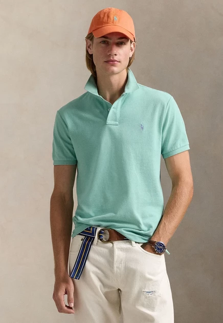 Мужское поло Polo Ralph Lauren Iconic, бело-зеленое