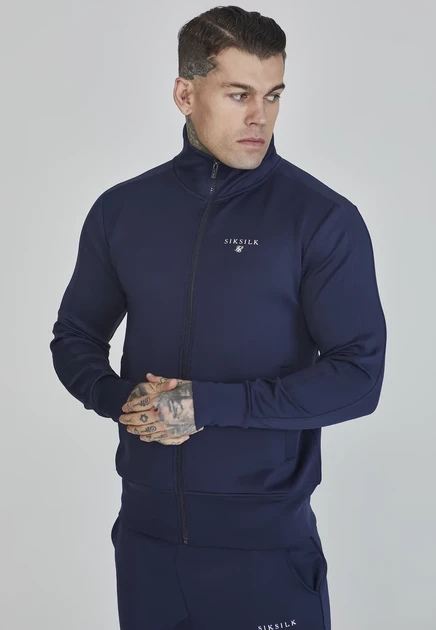 Мужская толстовка SikSilk Poly Track, темно-синяя