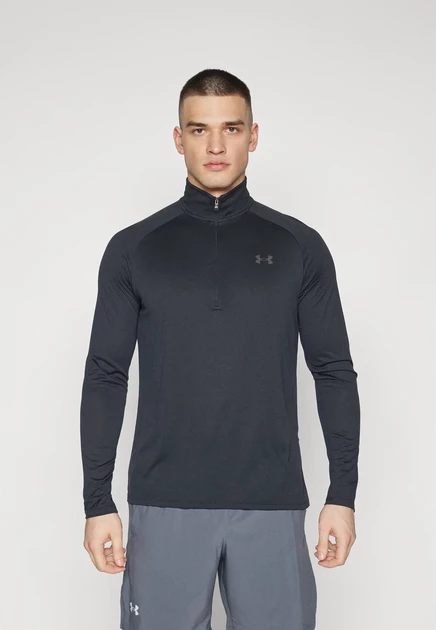 Мужской лонгслив Under Armour Tech, черно-серый