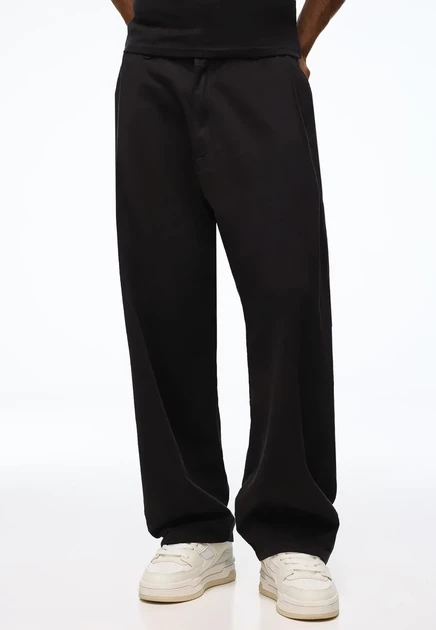 Мужские брюки Bershka Super Baggy, черные