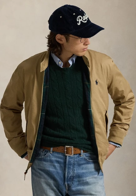 Мужской бомбер Polo Ralph Lauren Bedford, бежевый