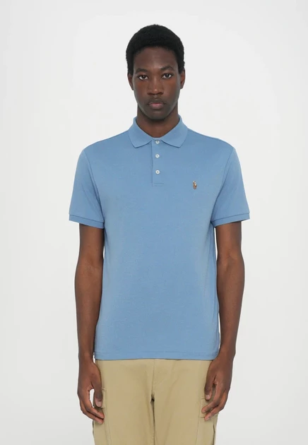 Polo Ralph Lauren CUSTOM SLIM FIT SOFT COTTON POLO SHIRT - Polo shirt - pale cream channel blue