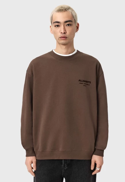 AllSaints XANDER CREW - Sweatshirt - blue bitter brown