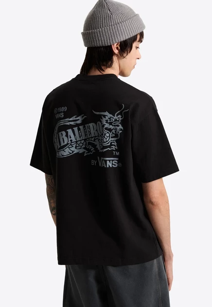 Мужская футболка Vans Caballero с принтом, черная