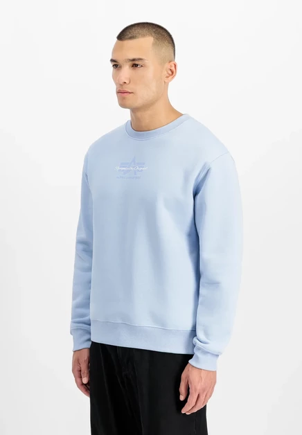 Мужской свитшот Alpha Industries FOAM, сине-голубой