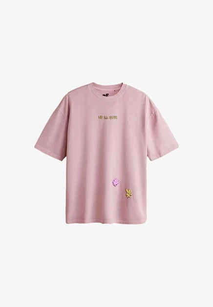 NEXT - Print T-shirt - white pink de la soul