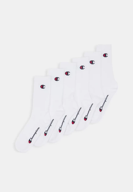 Унисекс-носки Champion Crew Socks, 6 пар, белые