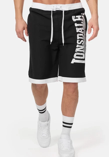 Плавательные шорты Lonsdale, черно-белые