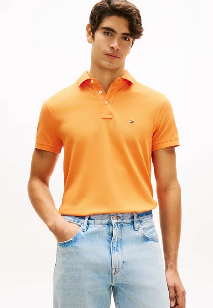 Tommy Hilfiger Polo shirt - white orange tulip
