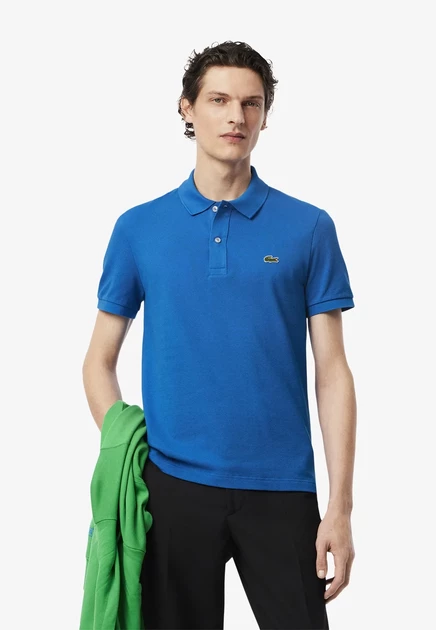 Мужское поло Lacoste PH4012_166, голубой деним