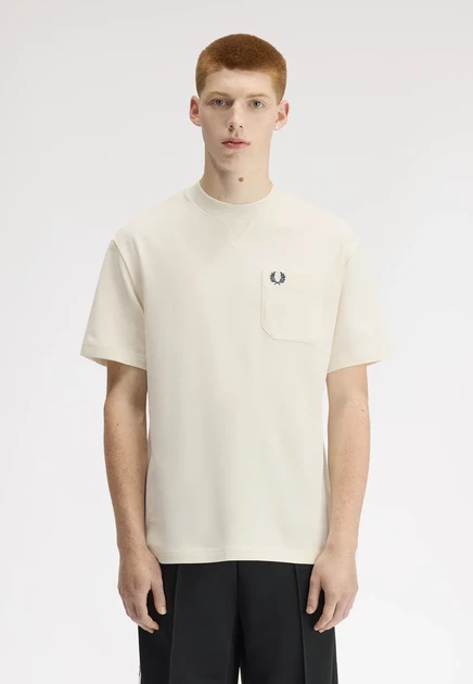 Мужская футболка Fred Perry Basic, экрю