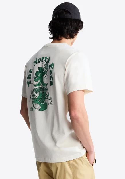 Мужская футболка The North Face Retro Earth, бело-серая