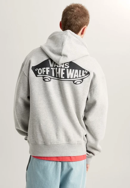 Мужское худи Vans DOUBLE STANDARD, черно-серое