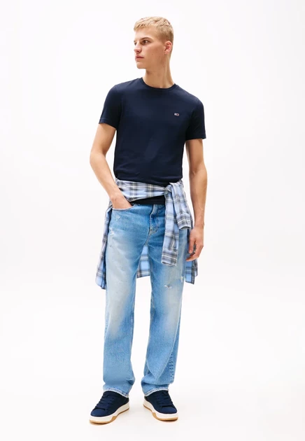 Мужские футболки Tommy Jeans, 2 шт., экрю/серо-синие