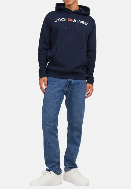 Мужское худи Jack & Jones, 2 шт., черное и темно-синее