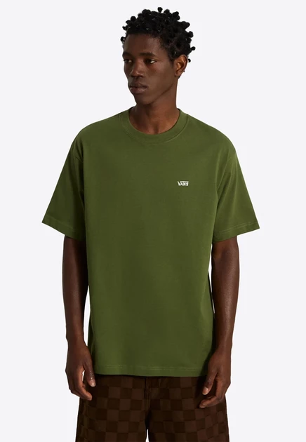 Мужская футболка Vans Left Chest II, темно-зеленая