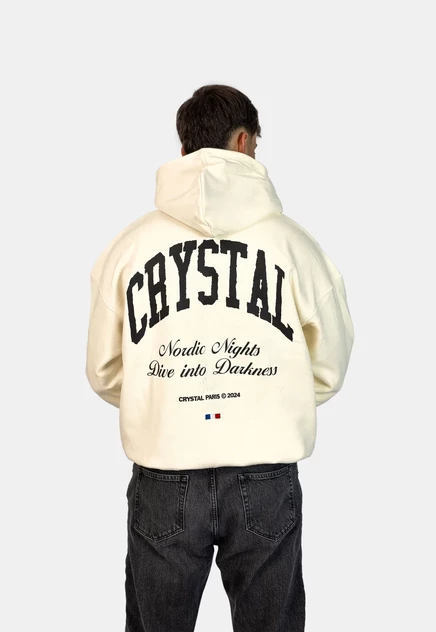 Мужское худи Crystal Paris, кремовое