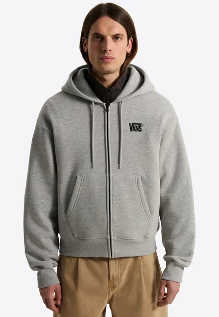 Унисекс худи Vans Stretch Logo Full Zip, темно-серое
